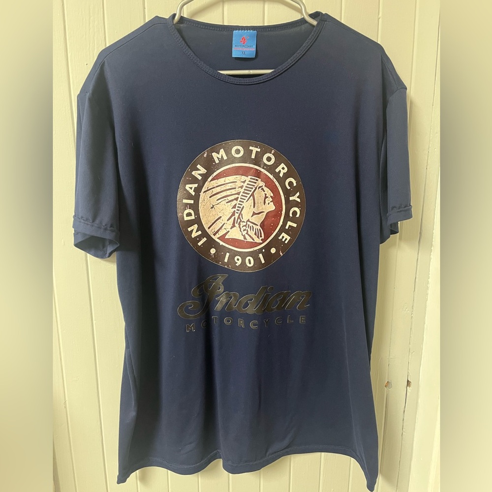 Navy Blue Indian Motorcycle Tee XL